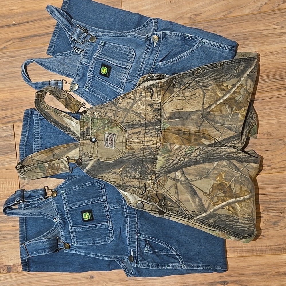 3 PAIRS Boys overalls! Size 7,8,10.